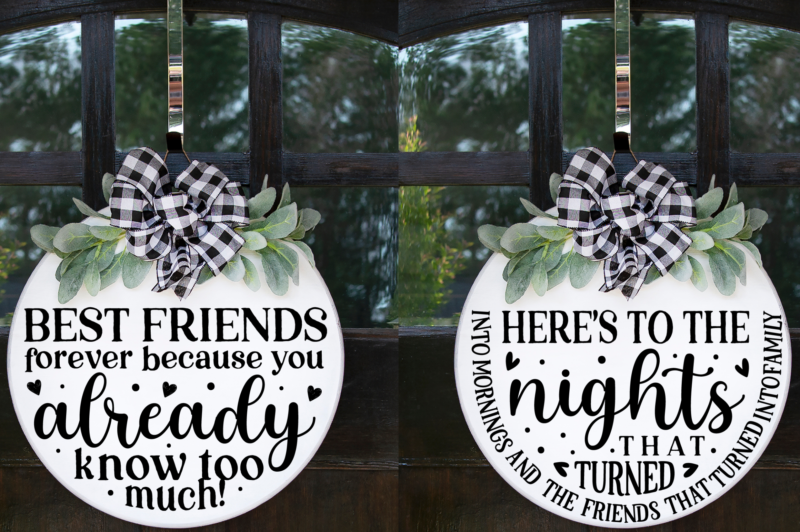 Farmhouse Friend Round Sign Bundle