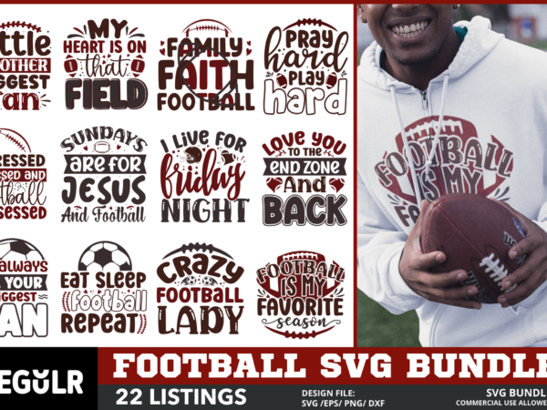 Football sister SVG Sports decor Family shirts digital