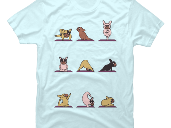 Frenchie Yoga - Buy t-shirt designs