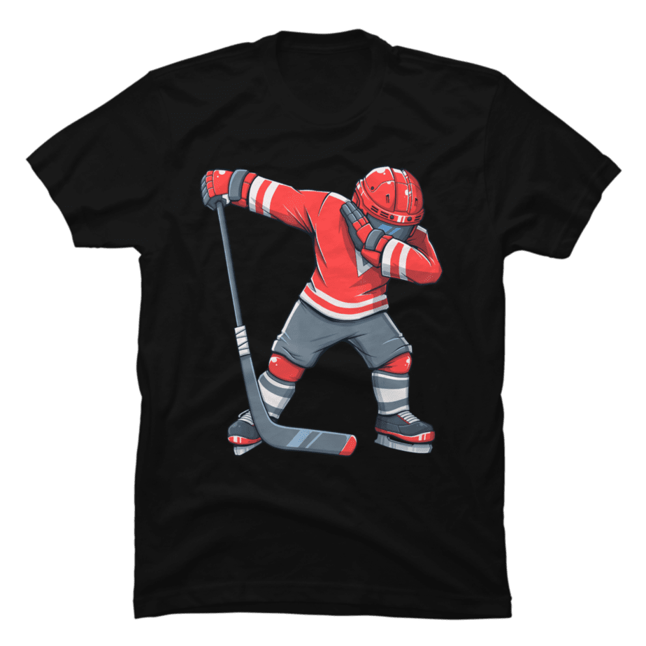 Funny Boy Kid Ice Hockey Dab Apparel, Dabbing Player - Buy t-shirt designs