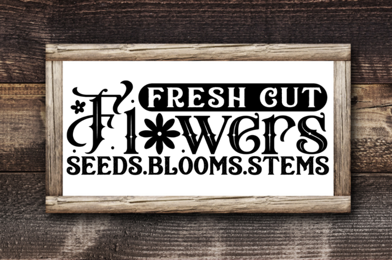 Flowers Market Farmhouse Sign Svg Bundle