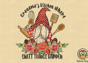 Grandma Kitchen Sublimation PNG Designs