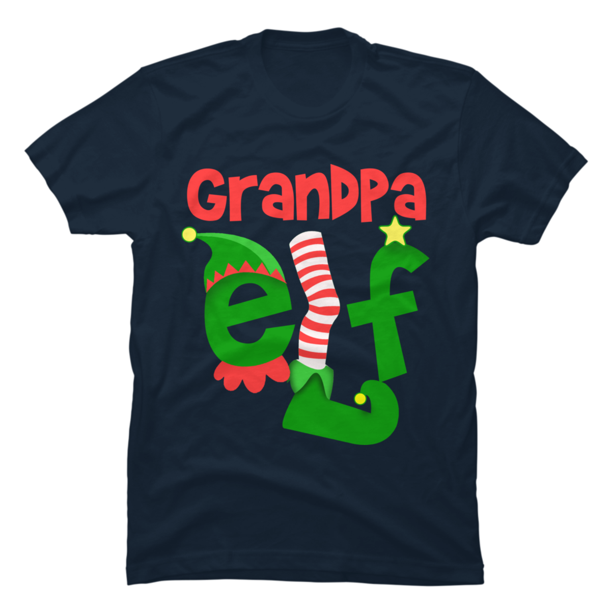 Grandpa Elf Christmas - Buy t-shirt designs