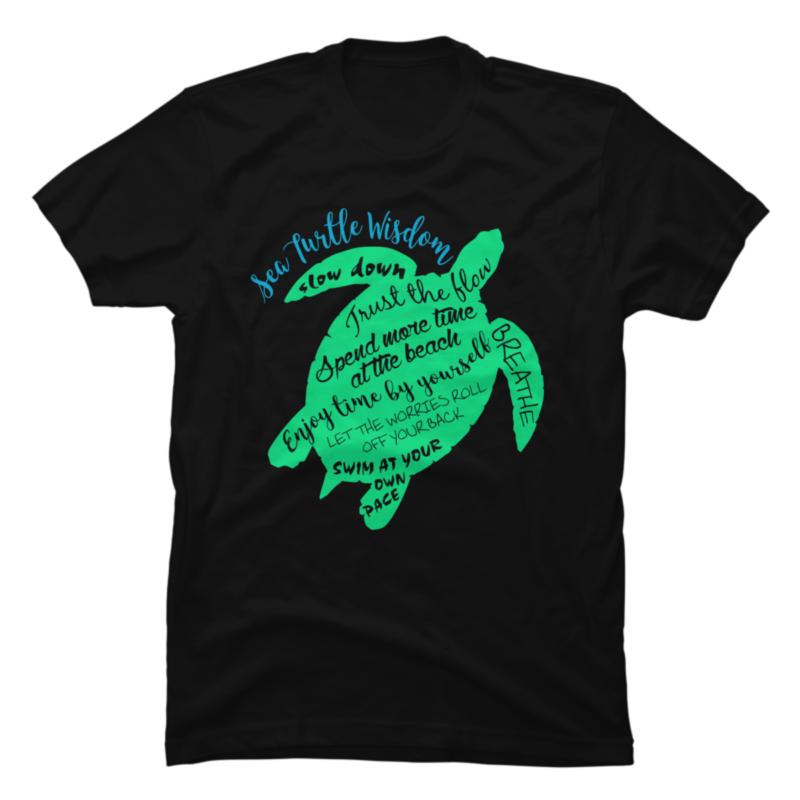 Green Sea Turtle Hawaiian Honu Wisdom - Buy t-shirt designs