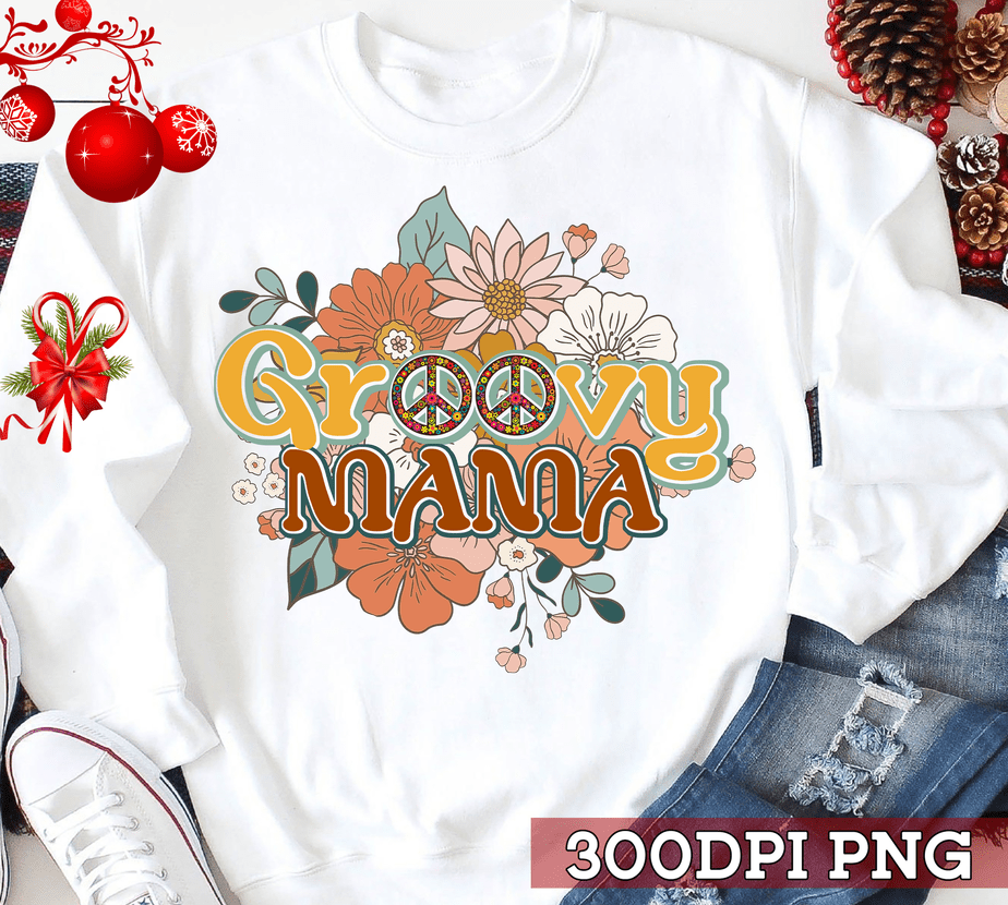 Groovy Mama Png Retro Mama Png Mother S Day Groovy Mom T For Mom