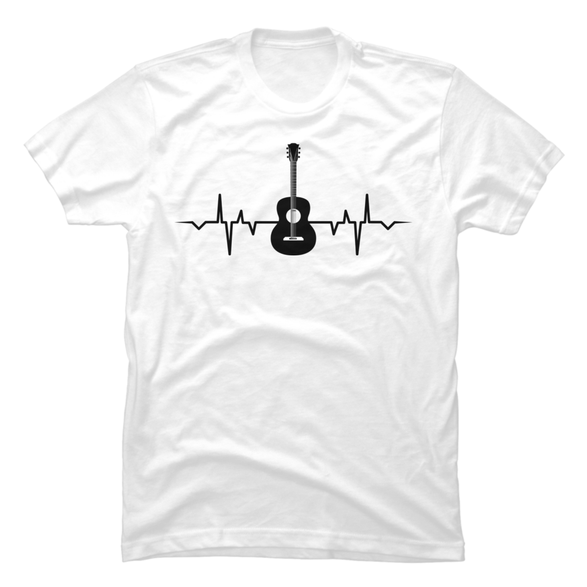 Guitar and heartbeat - Buy t-shirt designs