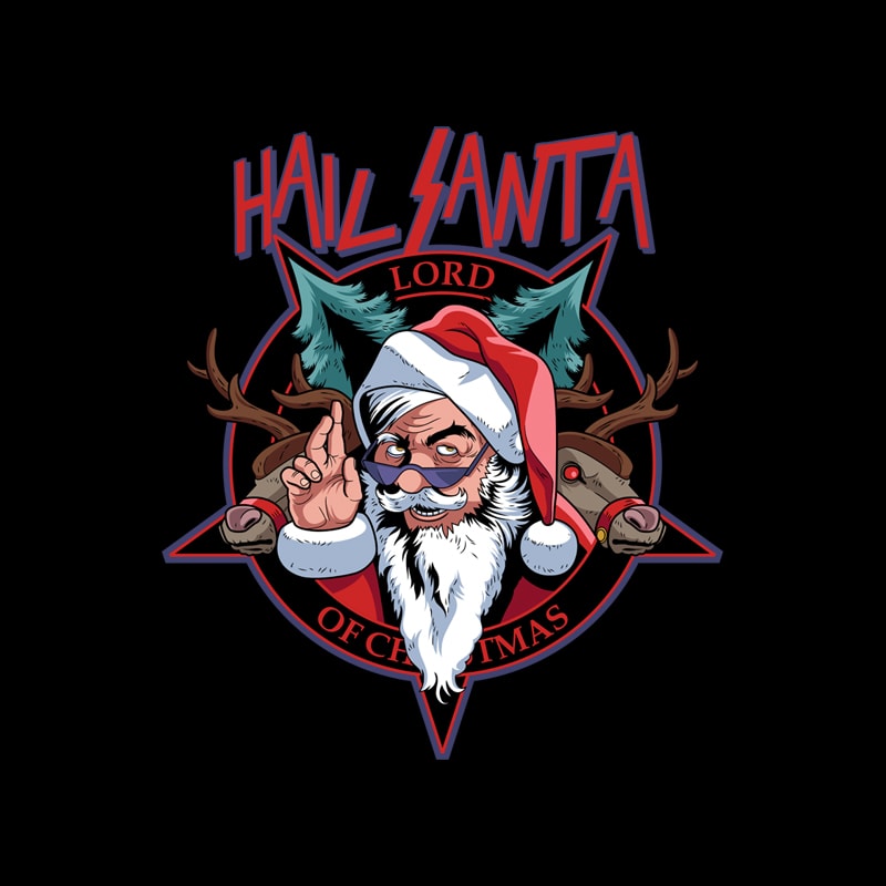 Hail Santa - Buy t-shirt designs