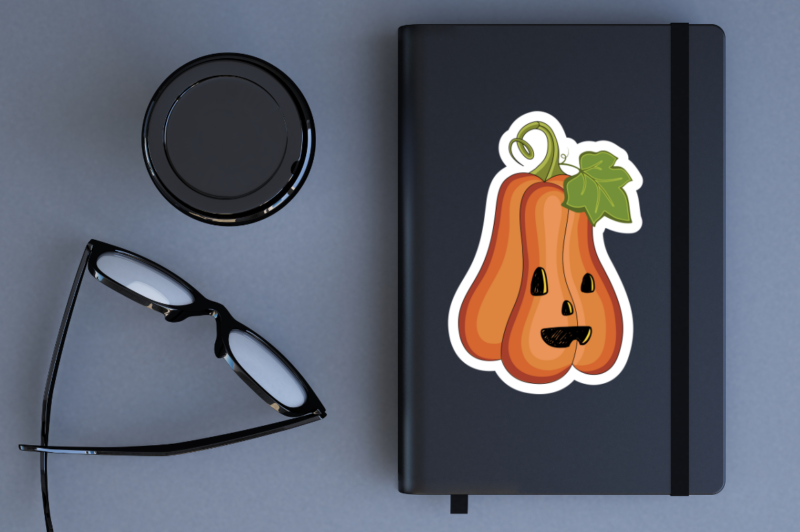 Halloween Pumpkin Sticker Bundle