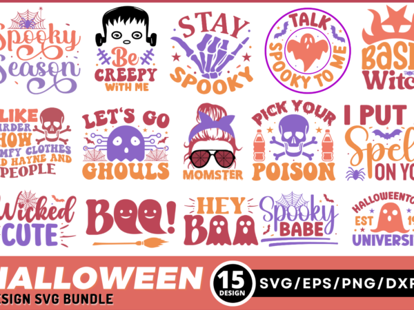 Halloween svg designs bundle