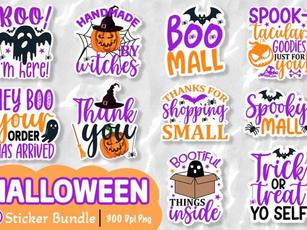 Halloween printable sticker bundle graphic t shirt