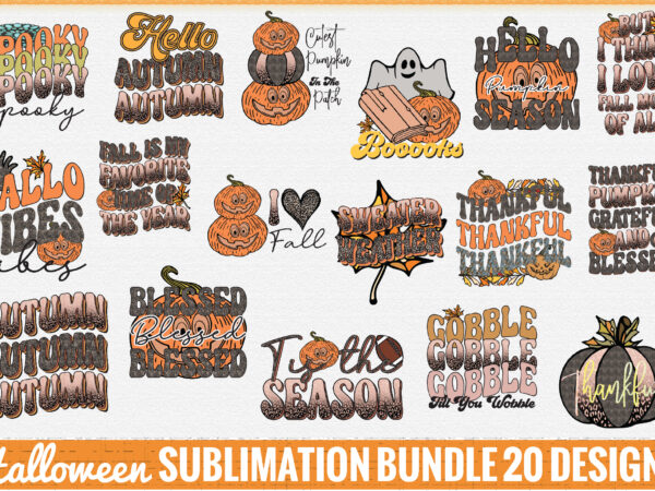 Halloween sublimation bundle graphic t shirt