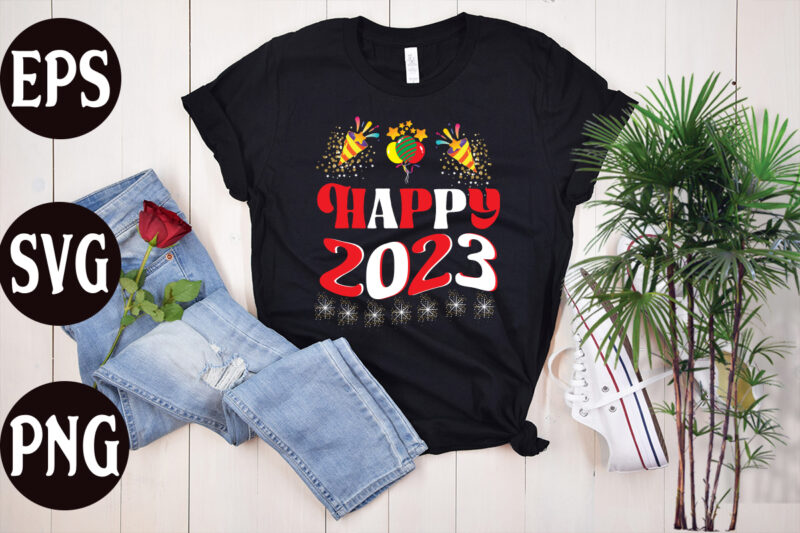 Happy 2023 T shirt design, Happy 2023 SVG cut file, Happy 2023 SVG design, christmas svg mega bundle , 130 christmas design bundle , christmas svg bundle , 20 christmas