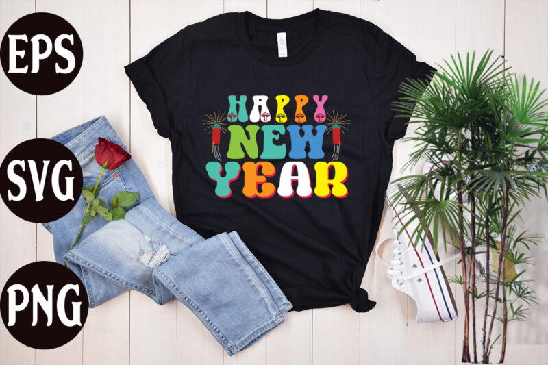 Happy New Year retro design, Happy New Year SVG design, New Year's 2023 Png, New Year Same Hot Mess Png, New Year's Sublimation Design, Retro New Year Png, Happy New