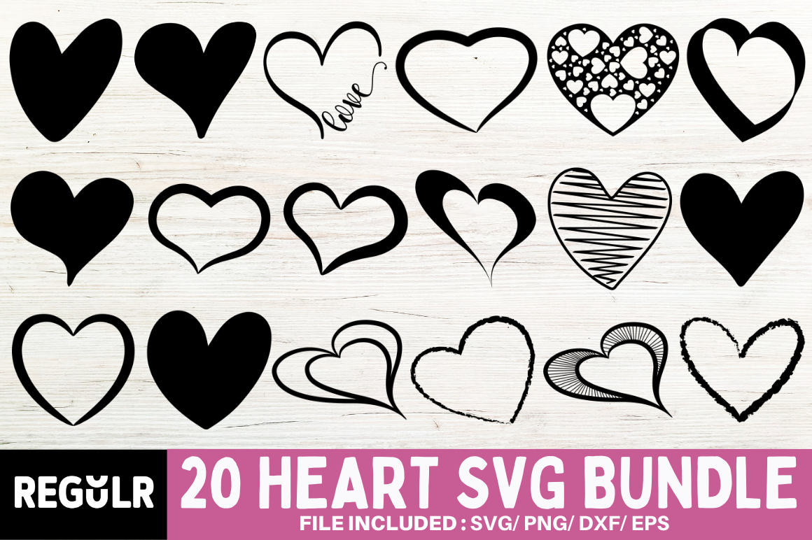 Heart SVG Bundle - Buy t-shirt designs