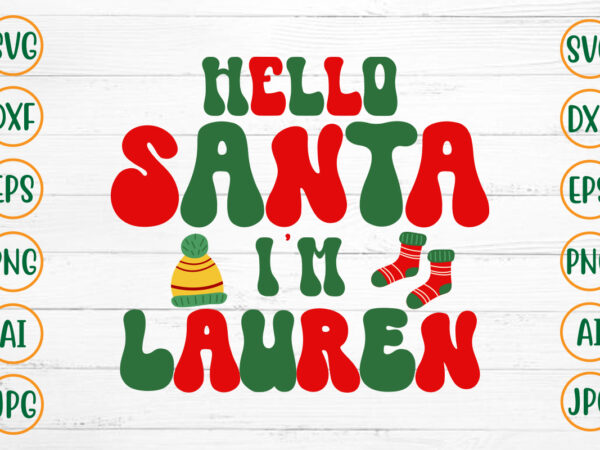 Hello santa i’m lauren retro design