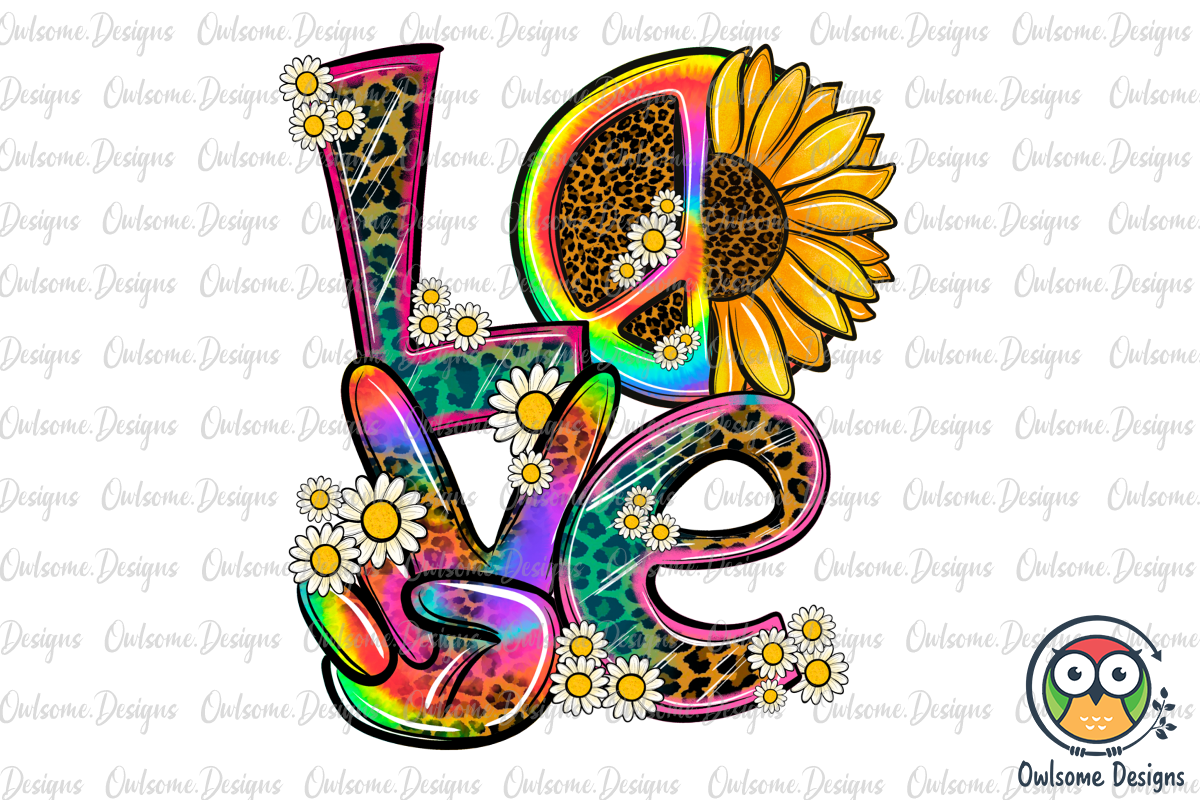 Hippie Love Png Sublimation - Buy T-shirt Designs