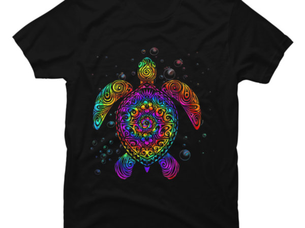 Hippie Tie Dye Shirt Psychedelic Sea Turtle Tribal - Buy t-shirt designs