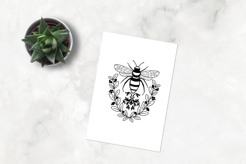 Bee With Flower SVG Bundle