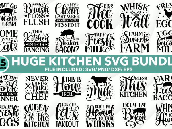 Huge kitchen svg bundle graphic t shirt