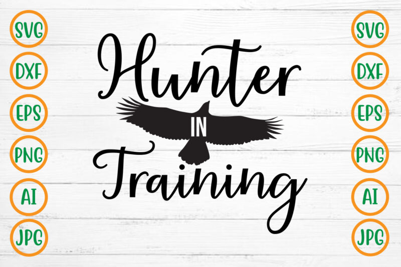 Hunter In Training SVG Design