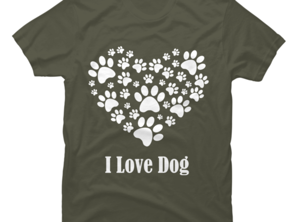 I love dog - Buy t-shirt designs