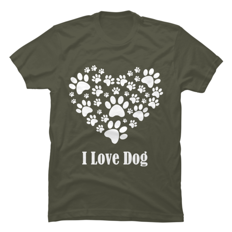 I love dog - Buy t-shirt designs