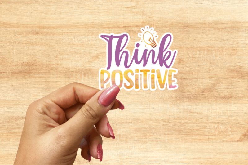 Positivity and Inspirational and sticker bundle