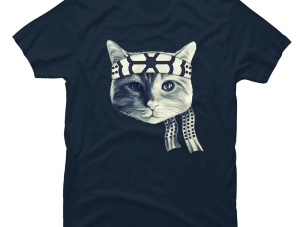 Karate cat t shirt vector art