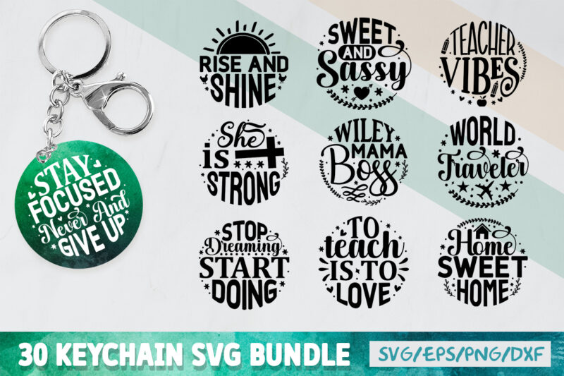 Keychain Svg Bundle