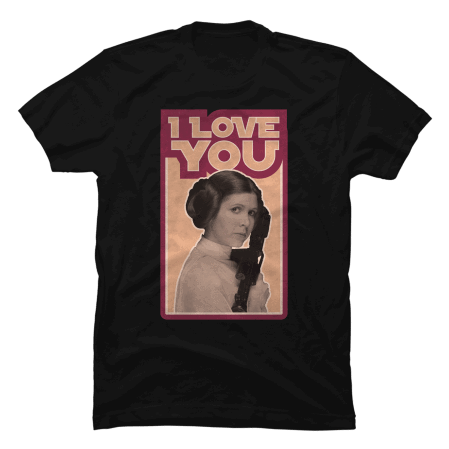 Leia Retro I Love You Buy T Shirt Designs 1899