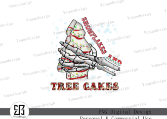 Snowflakes and Tree Cakes Sublimation