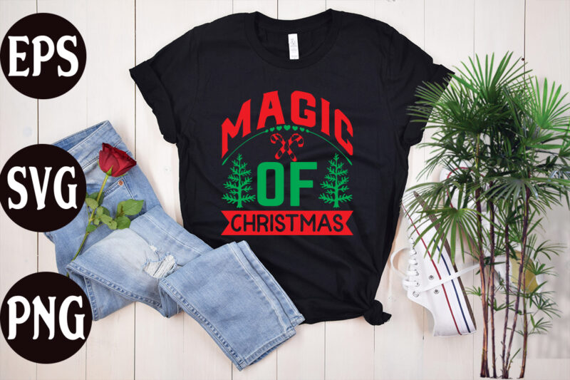 Magic of Christmas t shirt design, Magic of Christmas SVG cut file, christmas svg mega bundle ,130 christmas design bundle , christmas svg bundle , 20 christmas t-shirt design ,