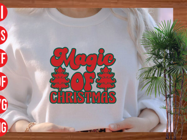 Magic of christmas retro t shirt design, magic of christmas retro svg cut file, magic of christmas retro svg design, christmas png, retro christmas png, leopard christmas, smiley face png,