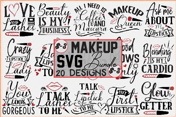 Makeup svg design bundle