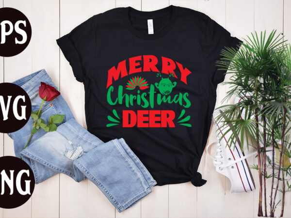 Merry christmas deer t shirt design, merry christmas deer svg design, christmas svg mega bundle ,130 christmas design bundle , christmas svg bundle , 20 christmas t-shirt design , winter