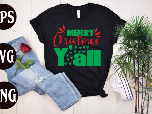 Merry christmas y’all t shirt design, merry christmas y’all svg cut file, merry christmas y’all svg design, christmas svg mega bundle ,130 christmas design bundle , christmas svg bundle ,