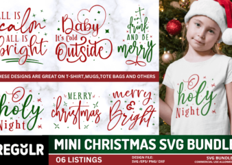 Mini Christmas svg Bundle