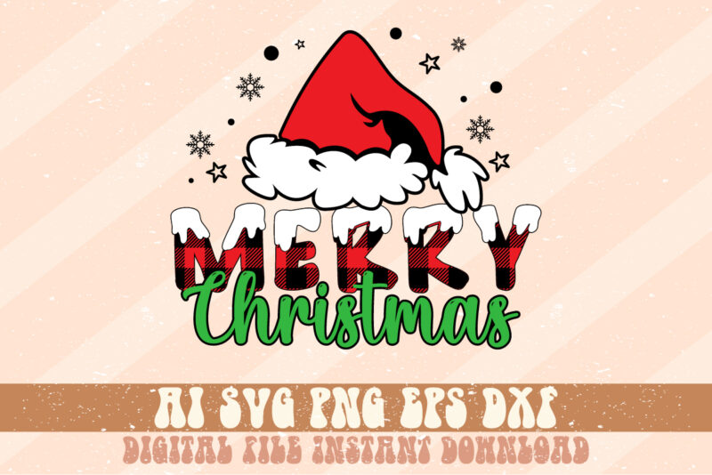 Merry Christmas Shirt Print Template