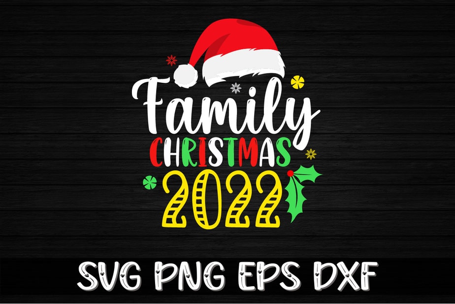 Family Christmas 2022 Shirt Print Template - Buy t-shirt designs