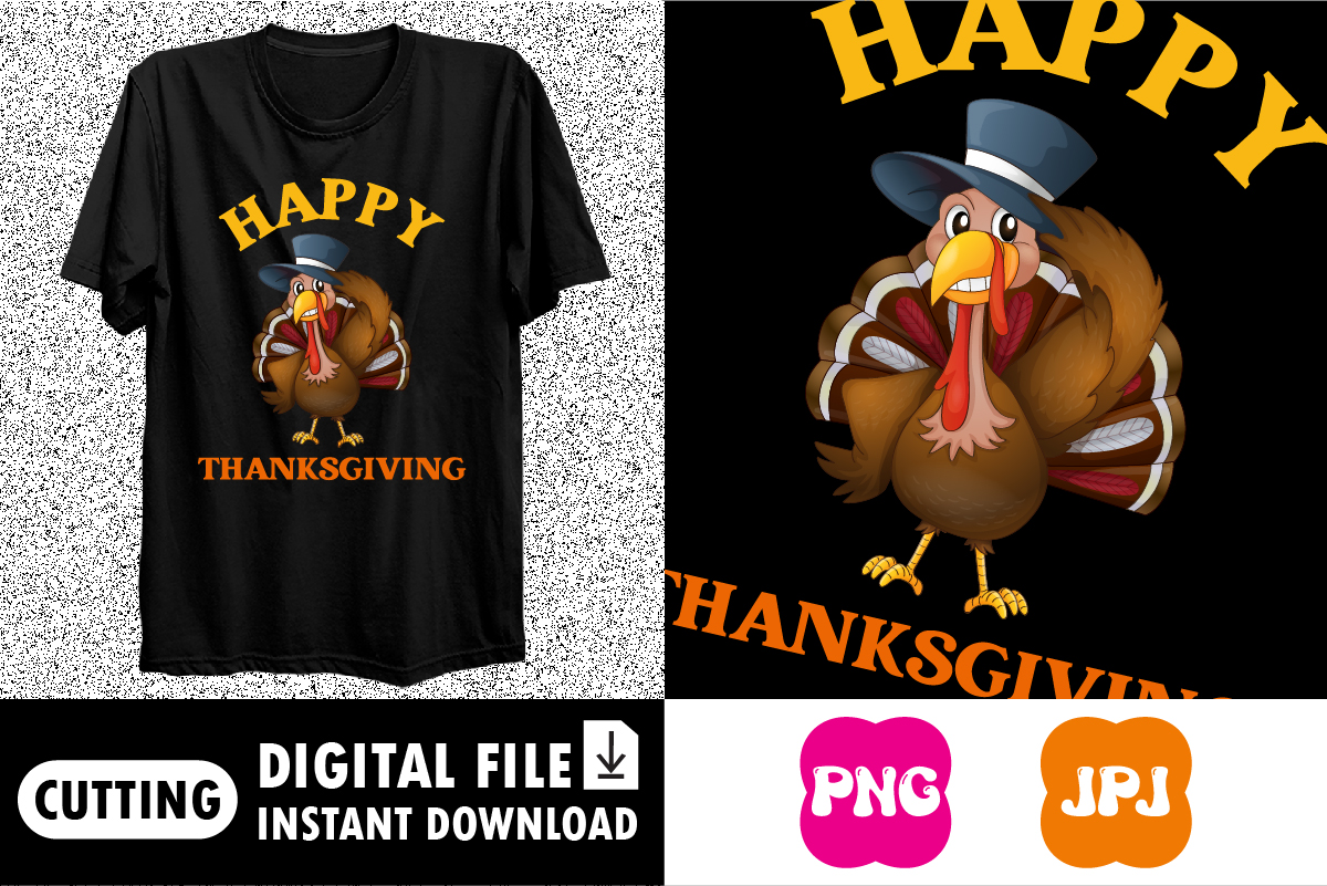 Happy thanksgiving shirt print template - Buy t-shirt designs