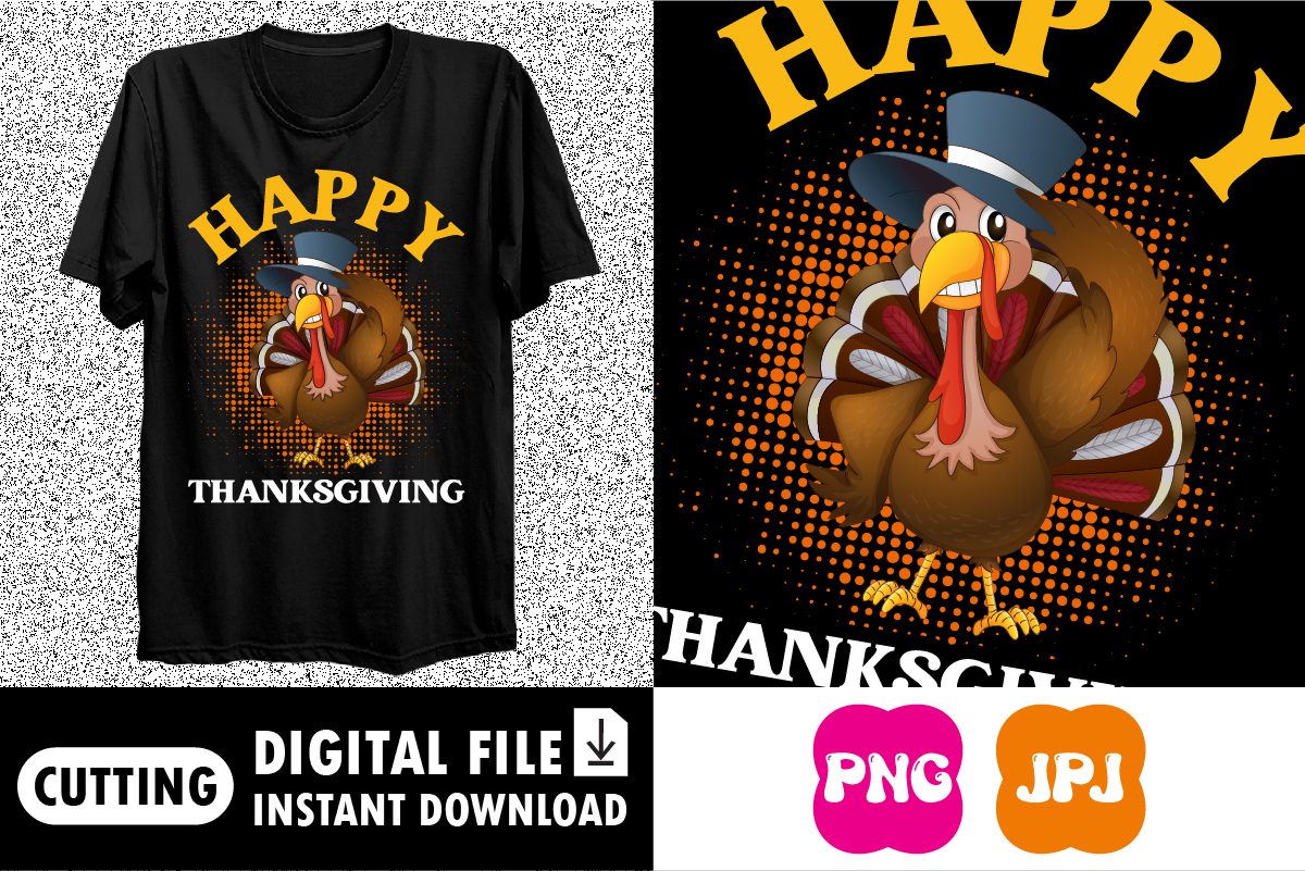 Happy thanksgiving shirt print template - Buy t-shirt designs