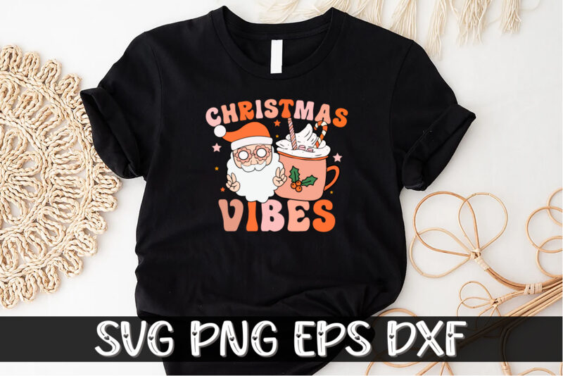 Christmas Vibes Shirt Print Template