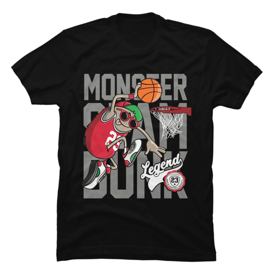 Monster basketball Monster slam dunk Buy tshirt designs
