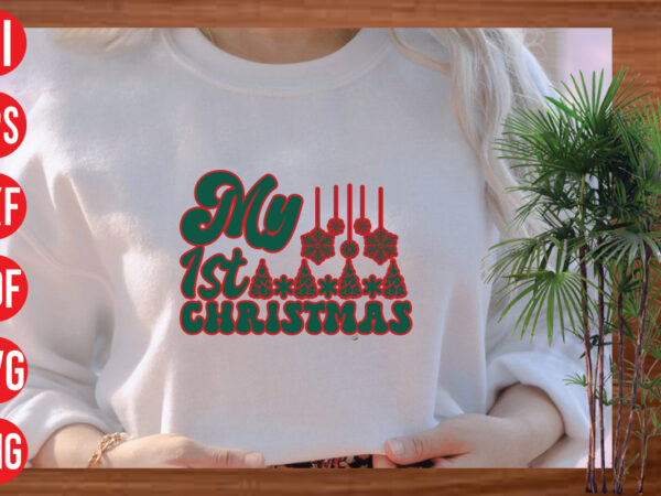 My 1st christmas retro t shirt design, my 1st christmas svg design, my 1st christmas svg cut file, christmas png, retro christmas png, leopard christmas, smiley face png, christmas shirt