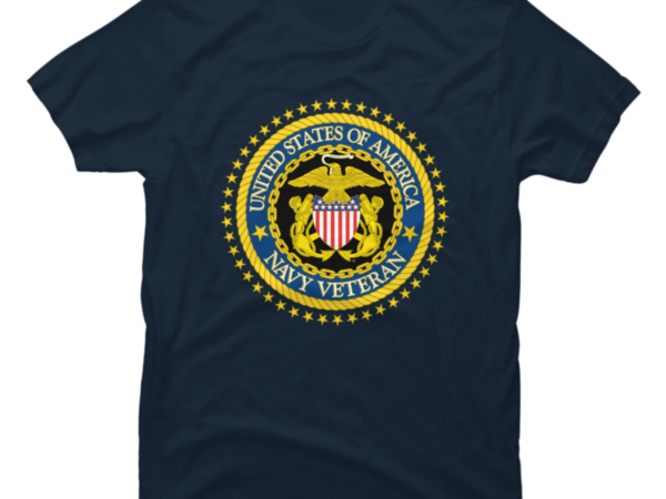 Navy veteran T shirt vector artwork