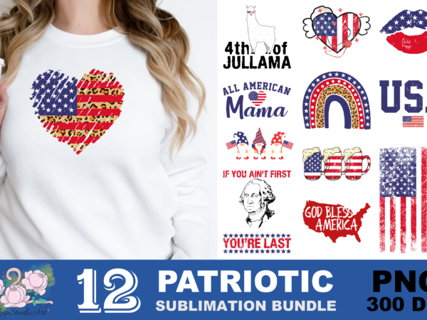 American flag patriotic png sublimation design