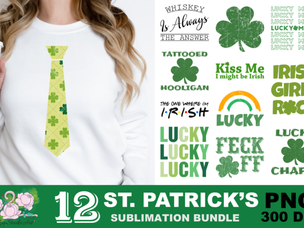 Lucky charm st patrick’s day png sublimation design