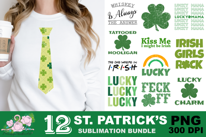 Lucky Charm St Patrick’s Day PNG Sublimation Design