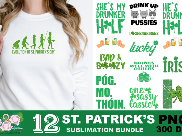 Bad and boozy irish st patrick’s day png sublimation design