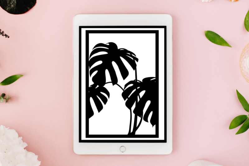 Tropical Leave Wall Decor SVG Bundle